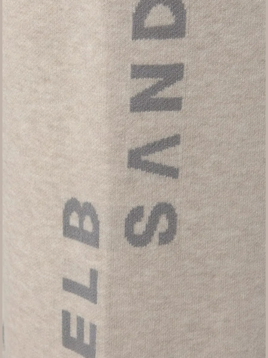 Pantalon en tricot doux avec ceinture élastique et jambes larges