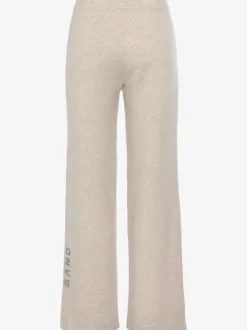 Pantalon en tricot doux avec ceinture élastique et jambes larges