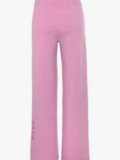 Pantalon en tricot doux avec ceinture élastique et jambes larges