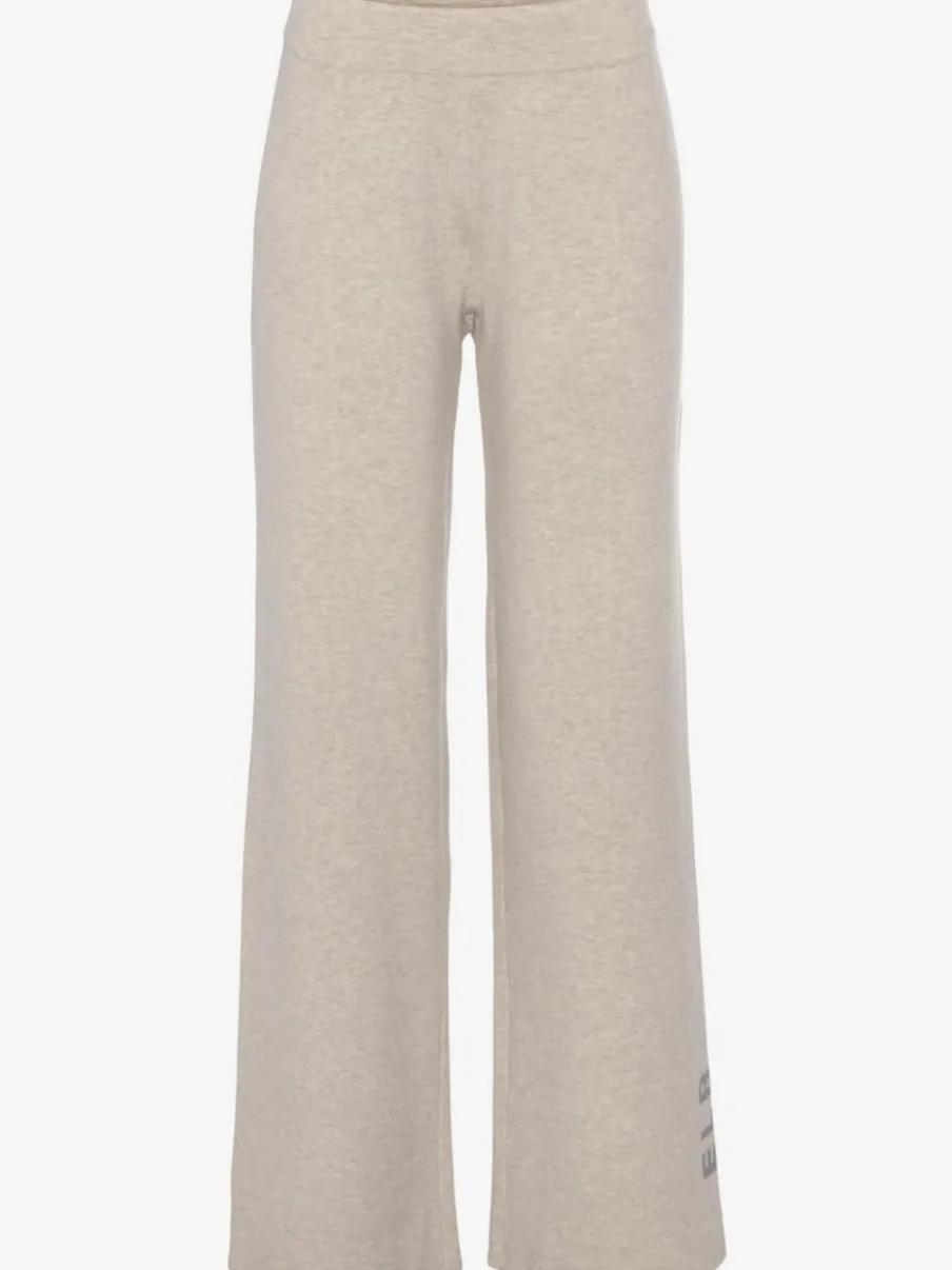 Pantalon en tricot doux avec ceinture élastique et jambes larges