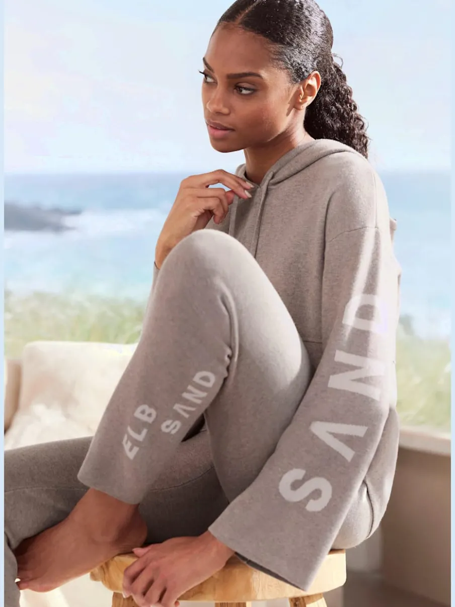 Pantalon en tricot doux à ceinture élastique et jambes étroites