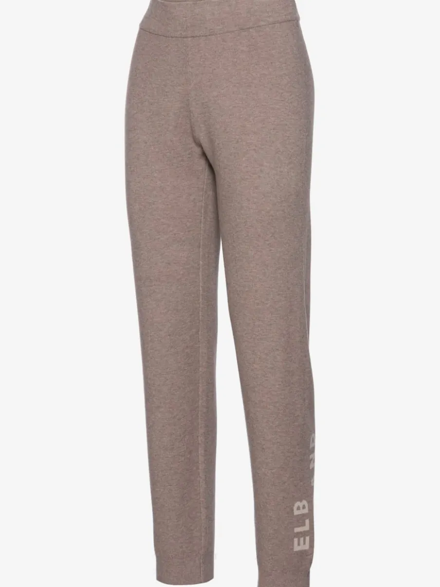 Pantalon en tricot doux à ceinture élastique et jambes étroites