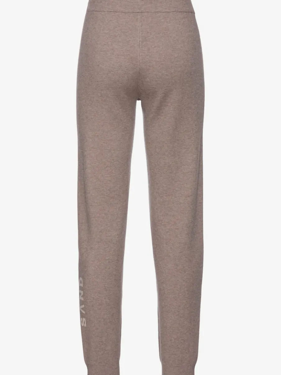 Pantalon en tricot doux à ceinture élastique et jambes étroites