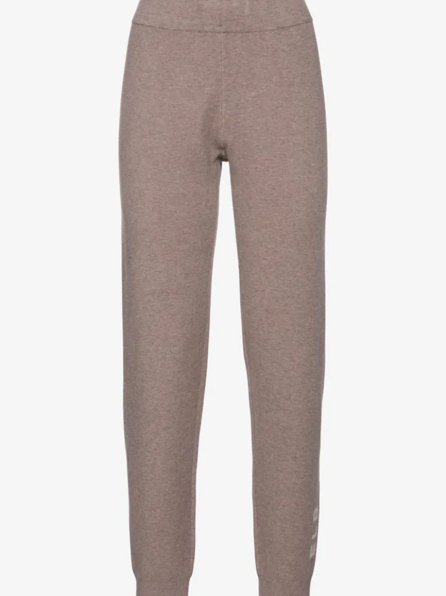 Pantalon en tricot doux à ceinture élastique et jambes étroites