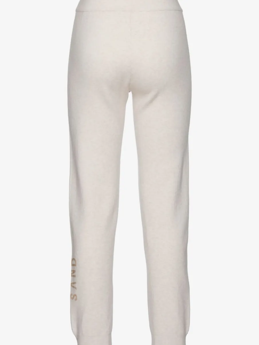 Pantalon en tricot doux à ceinture élastique et jambes étroites