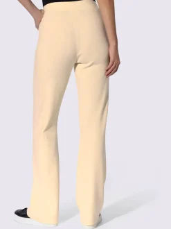 Pantalon en tricot nervures affinantes