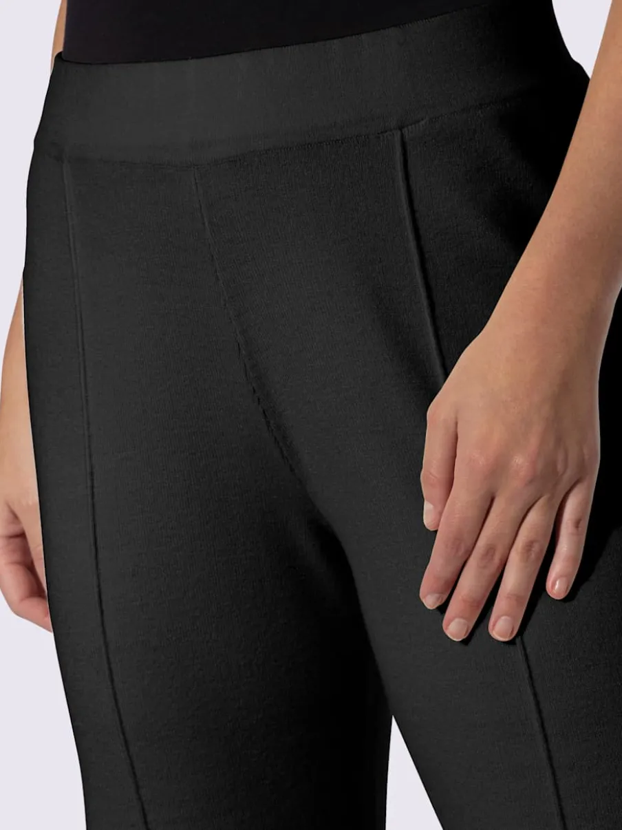 Pantalon en tricot nervures affinantes
