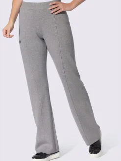Pantalon en tricot nervures affinantes