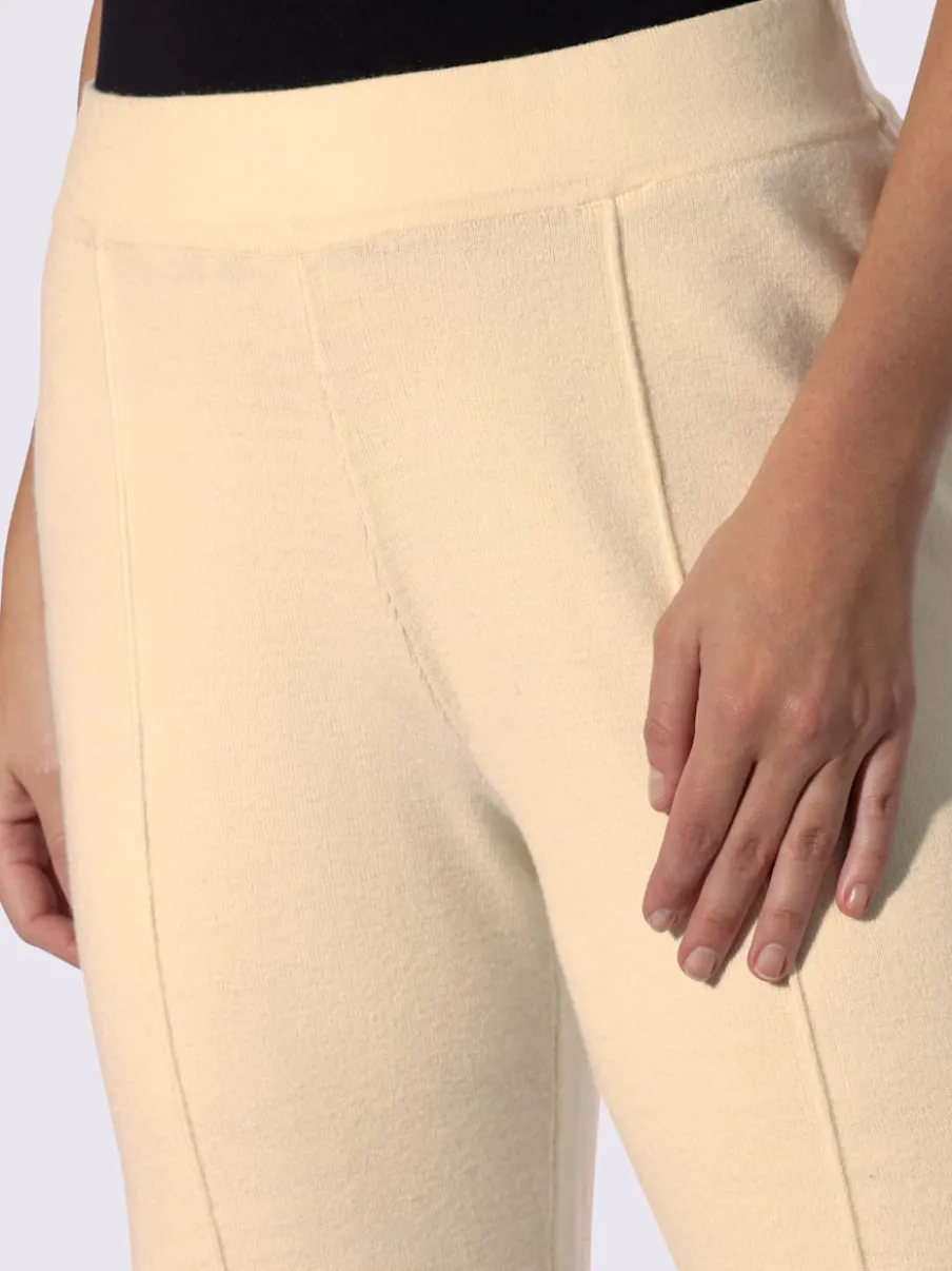 Pantalon en tricot nervures affinantes