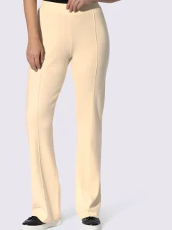 Pantalon en tricot nervures affinantes