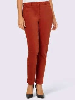 Pantalon en velours avec ceinture intégrée et poches pratiques