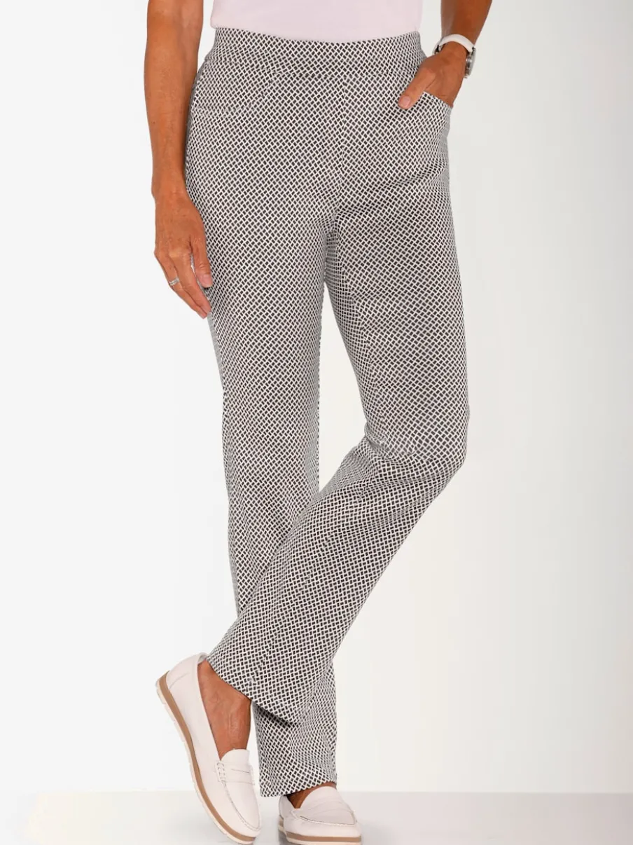 Pantalon extensible avec poches et ceinture élastique