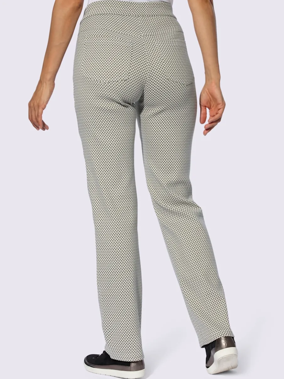 Pantalon extensible avec poches et ceinture élastique