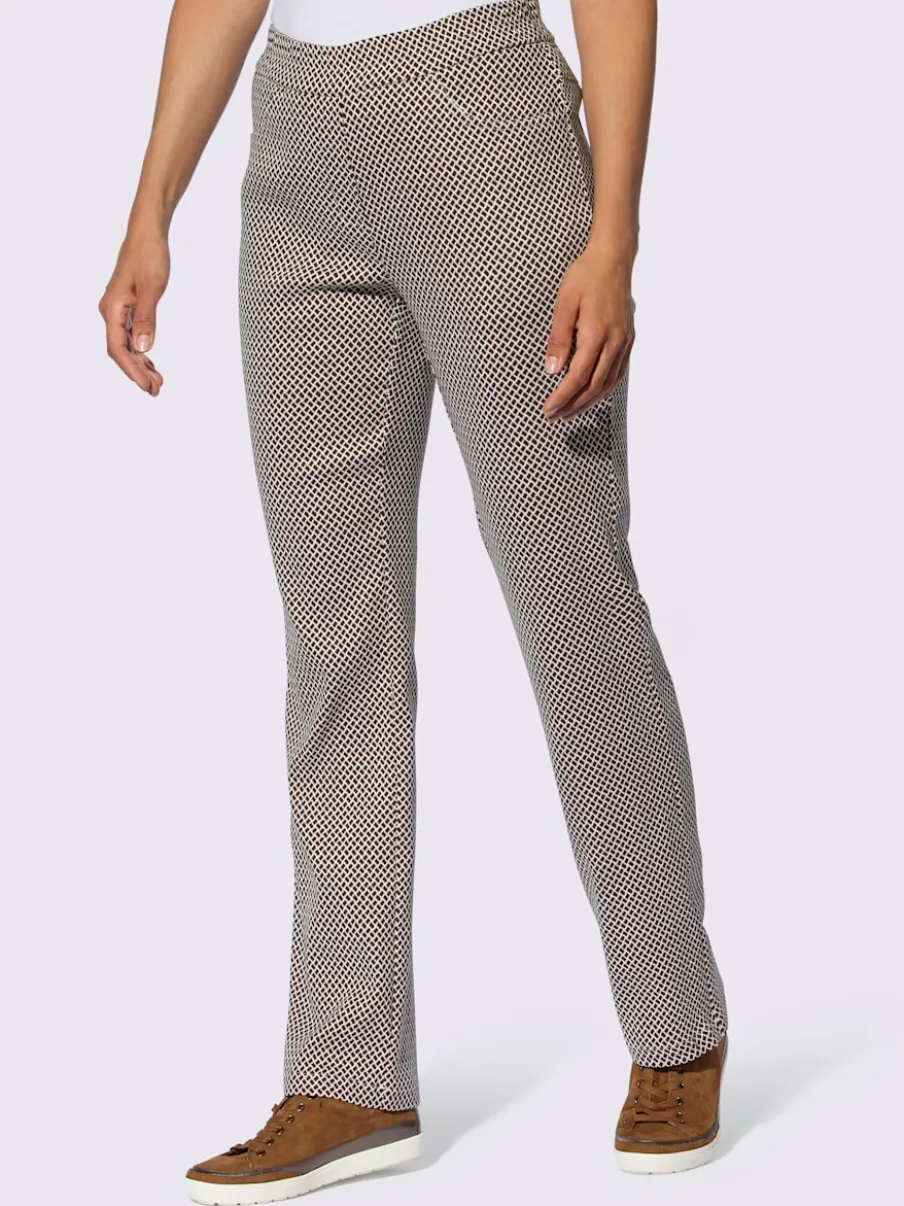 Pantalon extensible avec poches et ceinture élastique