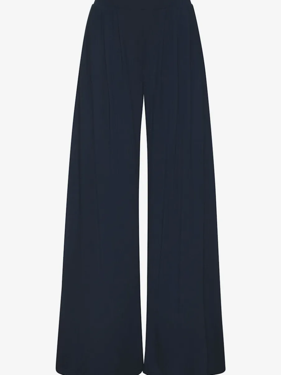 Pantalon extra-large doux avec pinces et poches latérales