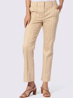 Pantalon imprimé avec poches latérales en coton biologique