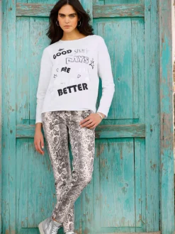 Pantalon imprimé motif animal tendance