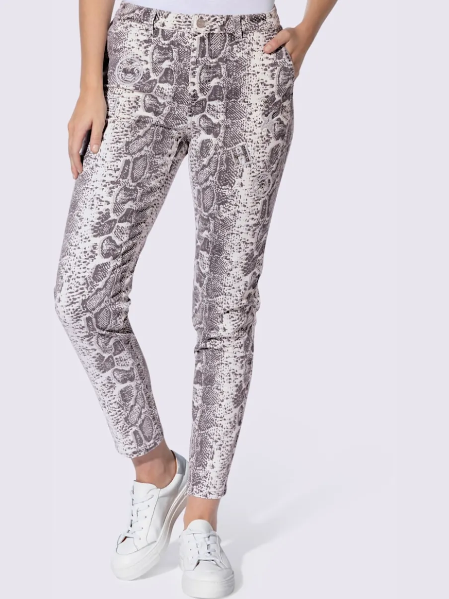 Pantalon imprimé motif animal tendance