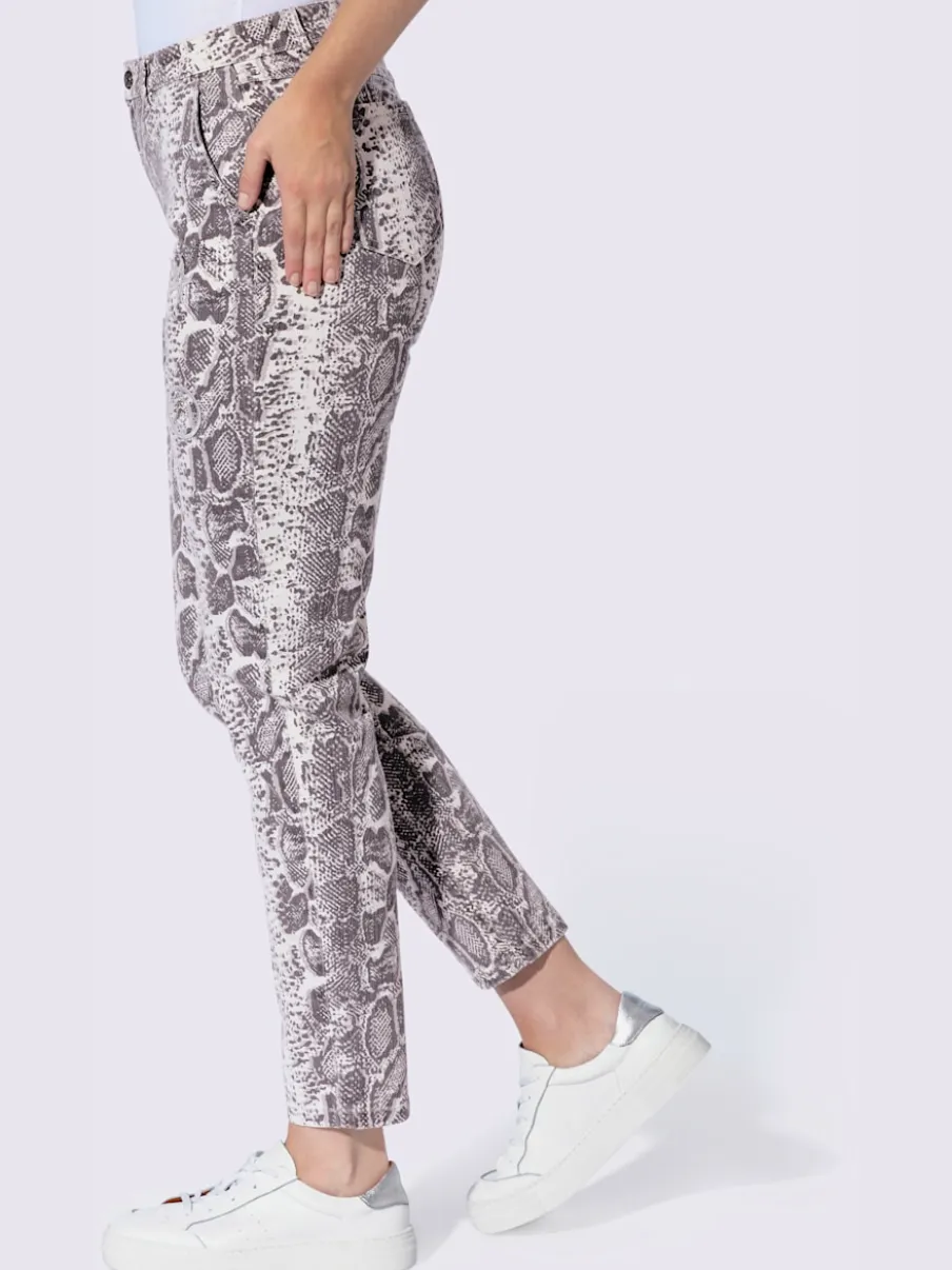 Pantalon imprimé motif animal tendance