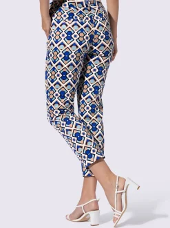 Pantalon imprimé motifs graphiques avec poches devant arrière