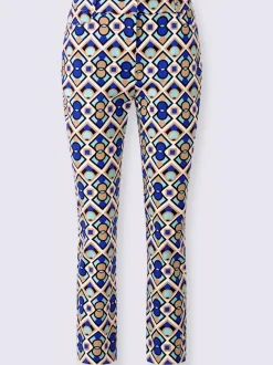 Pantalon imprimé motifs graphiques avec poches devant arrière