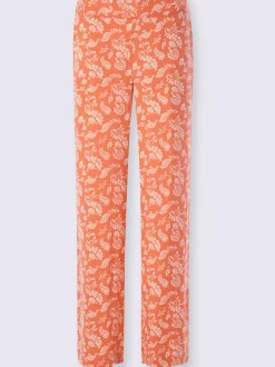 Pantalon à imprimé paisley avec ceinture élastique et jambes larges