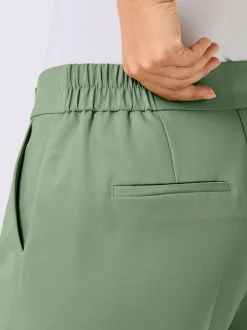 Pantalon à jambes larges avec ceinture élastique et poches