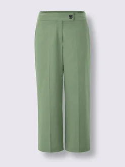 Pantalon à jambes larges avec ceinture élastique et poches