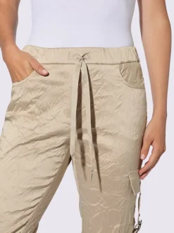 Pantalon jogging à poches cargo avec taille extensible