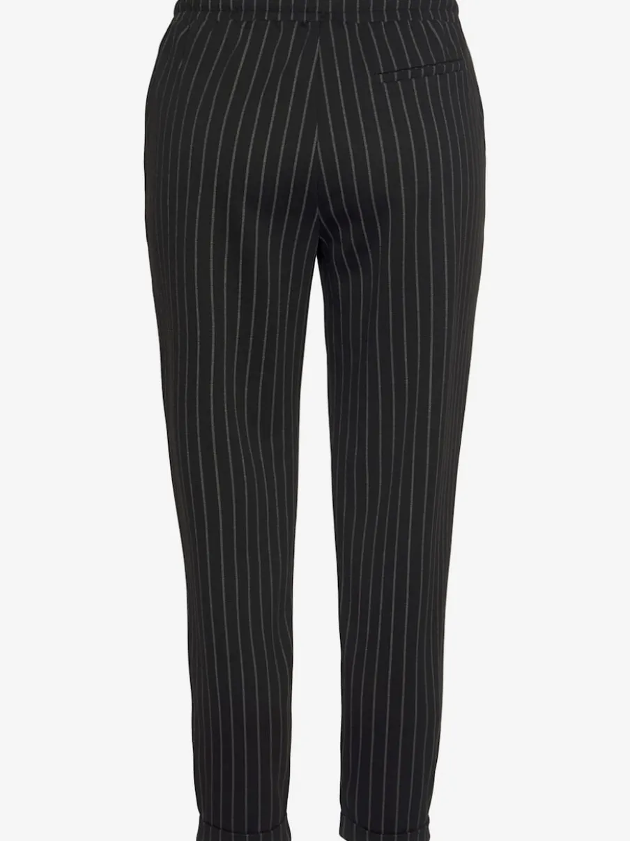 Pantalon jogpant avec ceinture élastique et rayures verticales