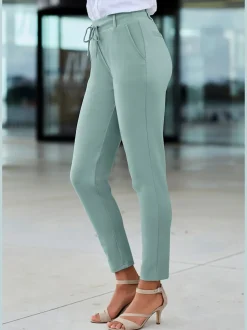 Pantalon jogpant avec poches latérales et lien ajustable