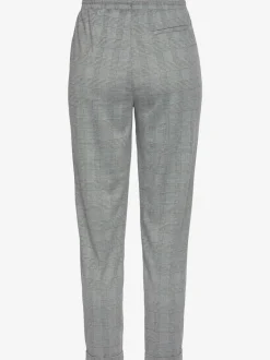 Pantalon jogpant à carreaux avec ceinture élastique et poches