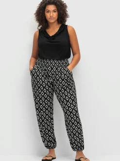 Pantalon jogpant ceinture smockée