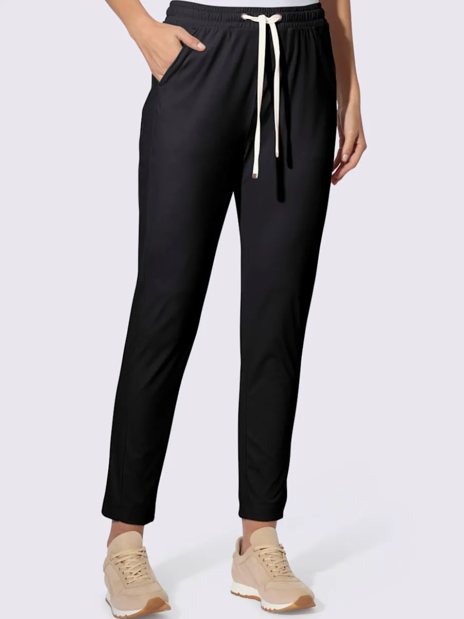 Pantalon jogpant en matière douce avec ceinture élastique confortabel
