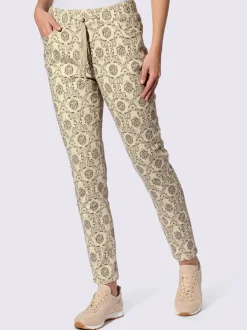 Pantalon jogpant imprimé avec ceinture élastique et poches