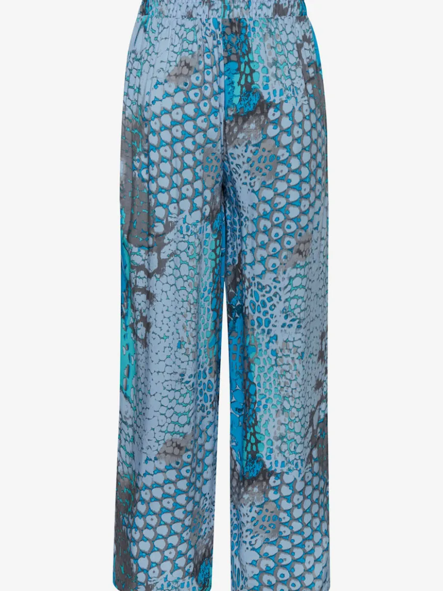 Pantalon large avec ceinture à nouer et poches pratiques
