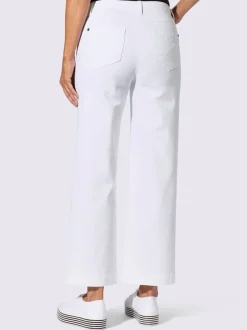 Pantalon large avec cinq poches et ceinture gainante