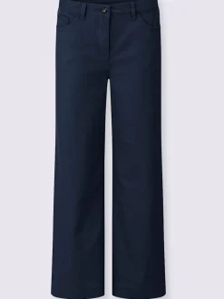 Pantalon large avec cinq poches et ceinture gainante