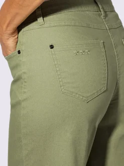 Pantalon large avec cinq poches et ceinture gainante