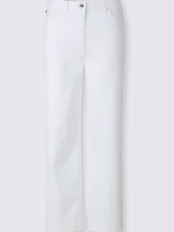 Pantalon large avec cinq poches et ceinture gainante
