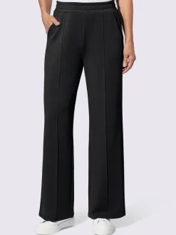 Pantalon large en jersey doux avec poches pratiques