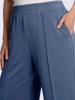 Pantalon large en jersey doux avec poches pratiques