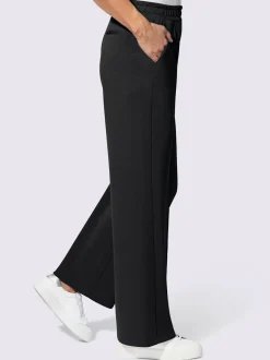Pantalon large en jersey doux avec poches pratiques