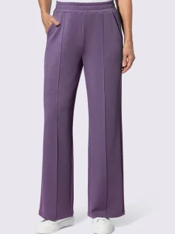 Pantalon large en jersey doux avec poches pratiques