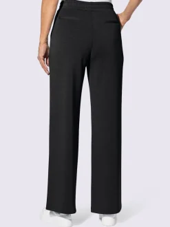 Pantalon large en jersey doux avec poches pratiques
