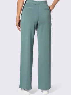Pantalon large en jersey doux avec poches pratiques