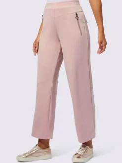 Pantalon large en modal avec poches zippées et taille élastique