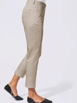 Pantalon 7/8 léger avec fermeture et empiècements au dos