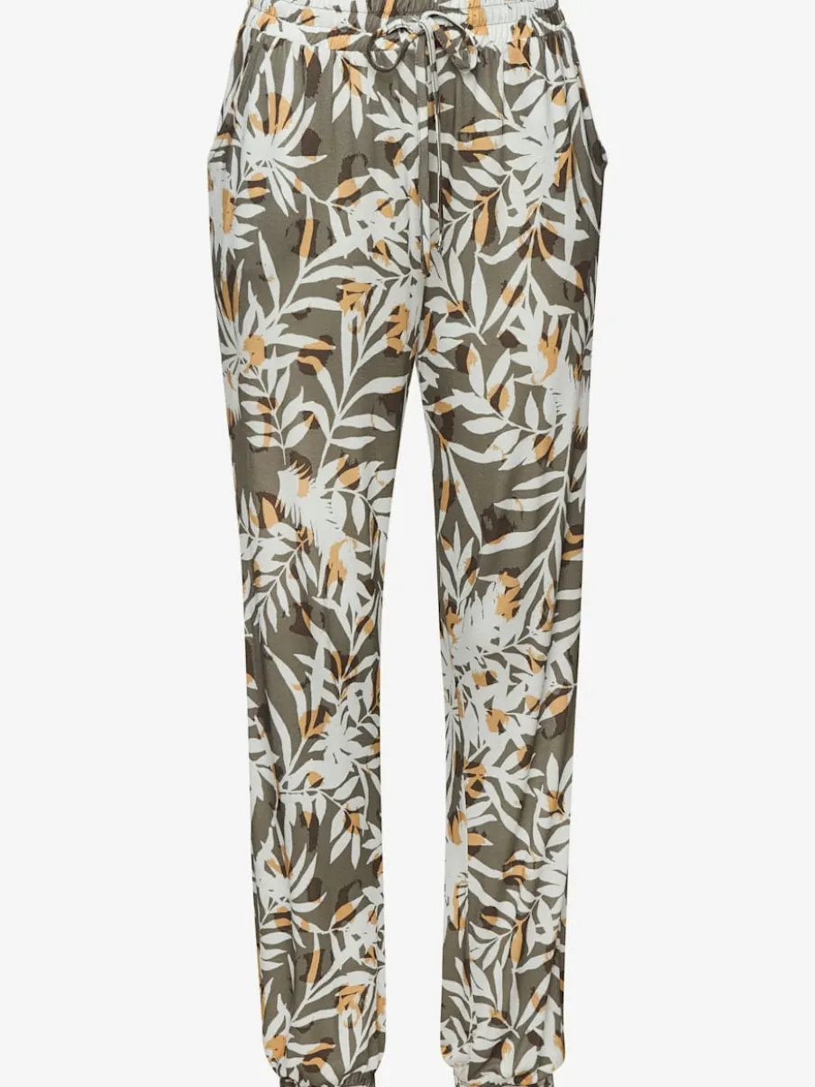 Pantalon léger avec poches et bas élastiqué imprimé