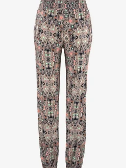 Pantalon léger imprimé avec poches et taille élastiquée